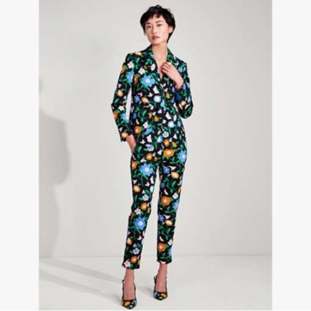 Kate Spade Floral Garden Twill Pant Size 14 NWT